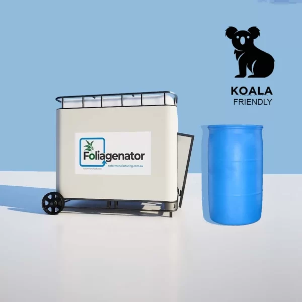 Foliagenator product standard unit with barrel 3d image Koala Friendly